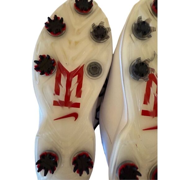 Nike Mens White Lace Up Round Toe Zoom TW Tiger Woods Golf Shoes Size 7.5 - Picture 10 of 16